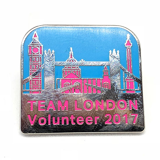 Team London Volunteer 2017 Pin