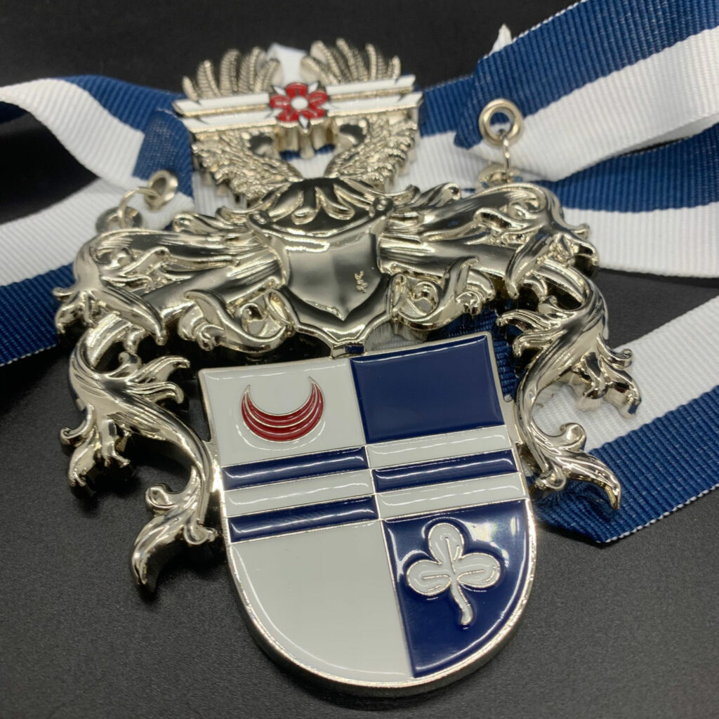 Sessionsorden blau weiß Wappen